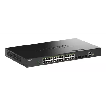 D-Link Switch Smart Managed PoE+ Gigabit empilhável de 28 portas com 4 portas 10G SFP+