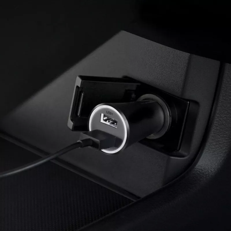 Carregador de carro Xiaomi 37 Watt porta dupla preto, preto