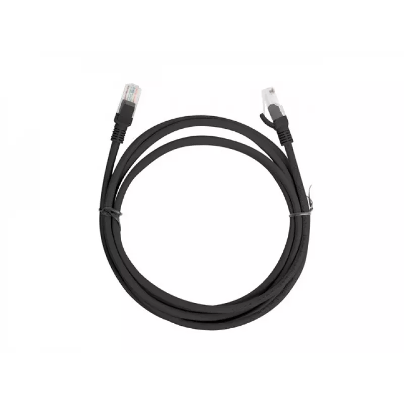Lanberg PCU6-10CC-0200-BK Cabo patch Cat.6 U/UTP, 2 m, Preto