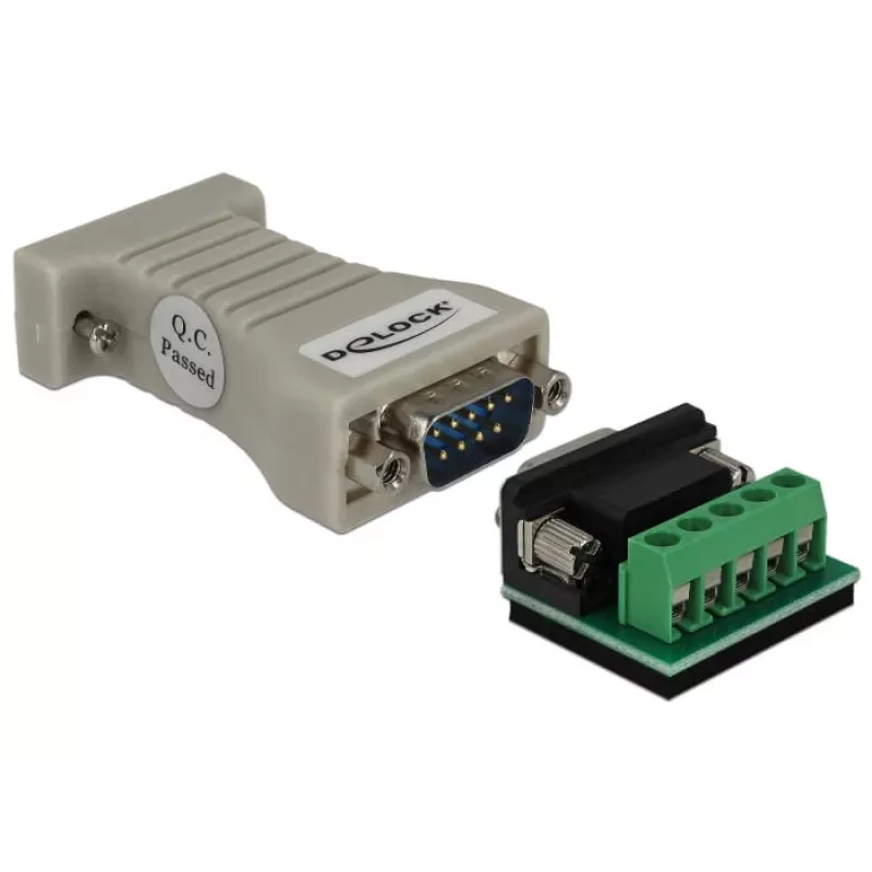 DeLOCK 62920 Conversor série de RS-232 DB9 fêmea para RS-422/485 DB9 macho, ESD 15 kV