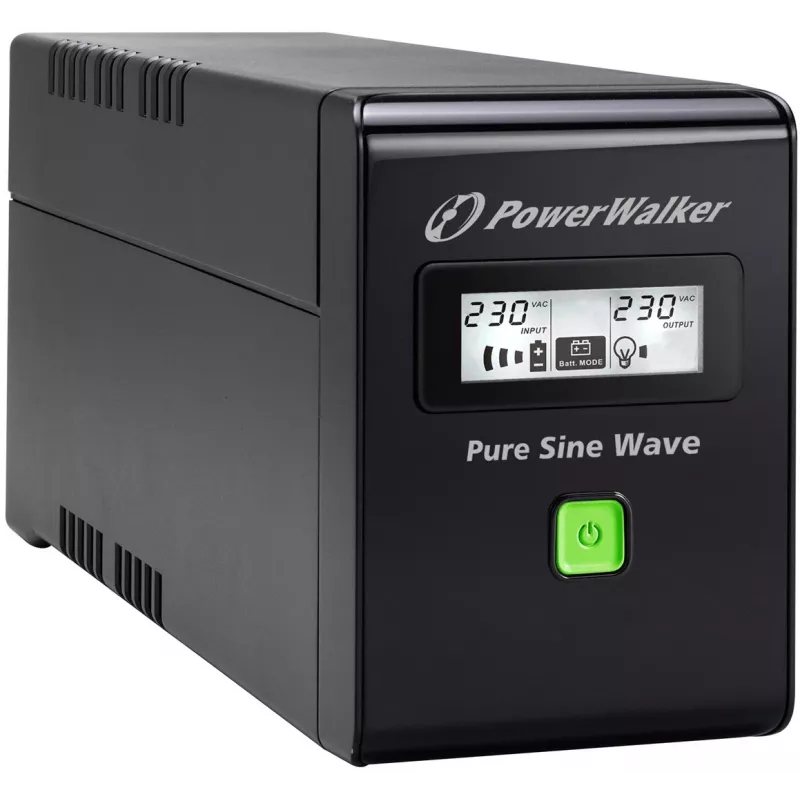 PowerWalker VI 800 SW FR UPS fonte de alimentação ininterrupta Line-Interactive 0,8 kVA 480 W 2 saídas AC