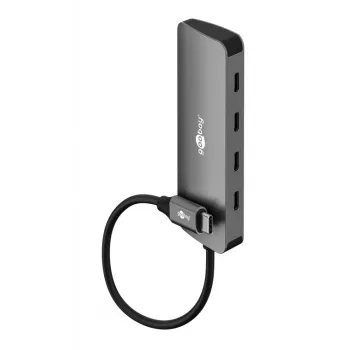Goobay hub USB slim de 4 portas USB-C macho 10 Gbit/s - -ficha> 4x (76565)