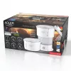 Adler panela de viagem em silicone | AD 1377 | Panela de viagem | 600 W | 0,6 L | Silicone | Branco
