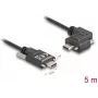 Cabo USB 2.0 DeLOCK USB Type-C macho para USB Type-C macho angular esquerda/direita PD 3.0 60W 5m