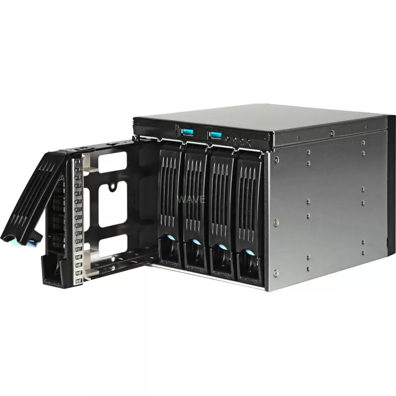 Módulo de gaiola para discos Chenbro SK33502 de 5 baias de 3,5 polegadas, hot-swap SAS/SATA, preto