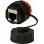 LogiLink Professional acoplador de rede - RJ-45 (F) para RJ-45 (F) - STP - CAT 6a - exterior - preto
