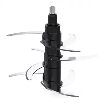 Picadora elétrica Rommelsbacher MZ 800, 800 W, taça de vidro de 2,7 L, 9 lâminas de aço inoxidável, regulação de 22 velocidades, preto aço inoxidável