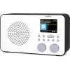 Rádio de internet TECHNISAT VIOLA 2 C IR — sintonizador analógico e digital, DAB+/FM, Wi‑Fi, 3 W, TFT 2,4 polegadas, 3,5 mm, preto/branco