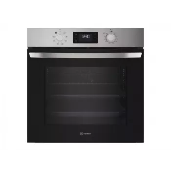 INDESIT Forno | IO 255HU X | 71 L | Elétrico | Hidrolítico | Eletrónico | Altura 59,5 cm | Largura 59,5 cm | Aço inoxidável