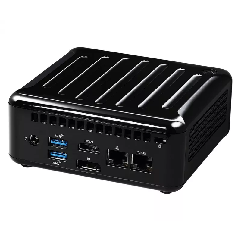 ASRock NUC BOX-1165G7 PC barebone de 0,6 l, Intel Core i7-1165G7 2,8 GHz, HDMI, USB-C, 2x LAN, DDR4, máx. 64 GB