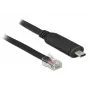 DeLock - Adaptador série - USB-C - RS-232 x 1 - preto (63912)