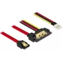 Cabo SATA DeLOCK 85232 0,3 m SATA 7 pinos + Molex 4 pinos SATA 22 pinos preto