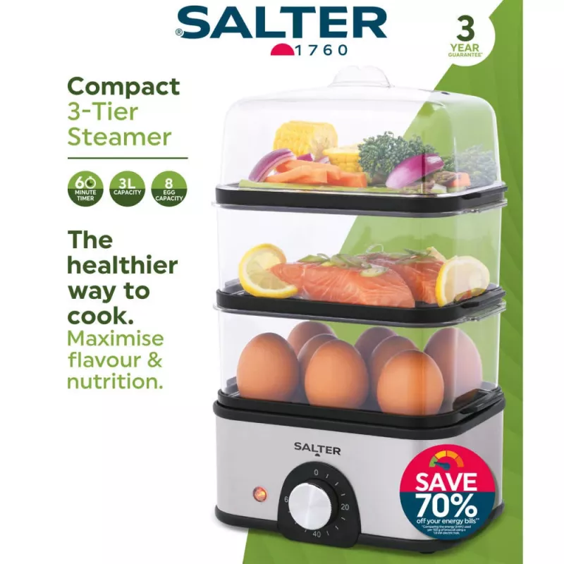 Salter EK5885VDE vaporizador compacto de 3 níveis