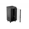 Armário rack autónomo LANBERG FF01-6624-12BL 24U 19 polegadas 600×600 mm, IP20, 1200 kg, preto