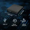 Caixa externa para unidade ótica CD/DVD SATA, USB 3.0, 9,5 mm