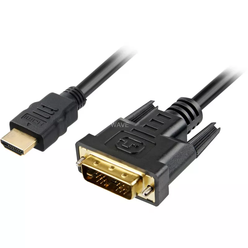 Cabo adaptador Sharkoon - Single Link - HDMI macho para DVI-D macho