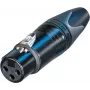 Conector XLR Neutrik conector fêmea, reto N.º de polos: 3 preto NC3FXX-BAG 1 unid. (NC3FXX-BAG)