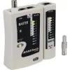 Testador de cabos Basetech BT-200 BT-200 compatível com RJ-45, RJ-11, BNC