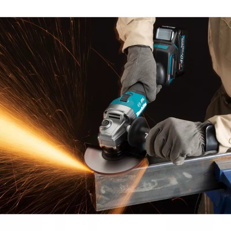 Rebarbadora angular sem fio GA035GZ XGT, 40 volts (azul/preto, sem bateria e carregador)