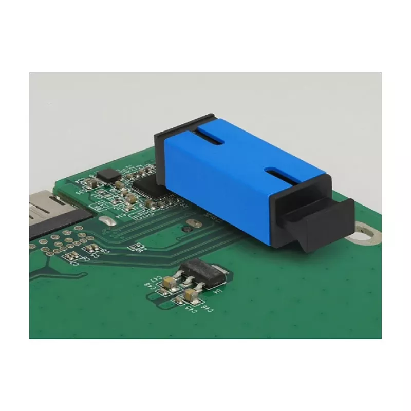 Acoplador de fibra ótica para PCB SC Simplex fêmea para SC Simplex fêmea monomodo azul