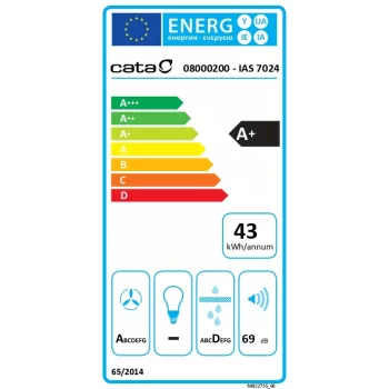 Placa com exaustor CATA | IAS 7024 | Indução | Número de zonas de cozedura 4 | Slider | Preto | CATA | Placa com exaustor | IAS 7024 | Indução | 77 cm | Número de zonas de cozedura