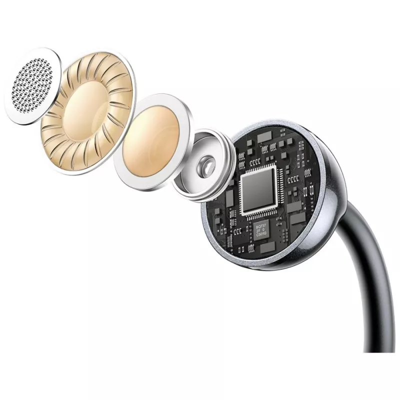 Auscultadores Bluetooth R02 Clip-on cinzento