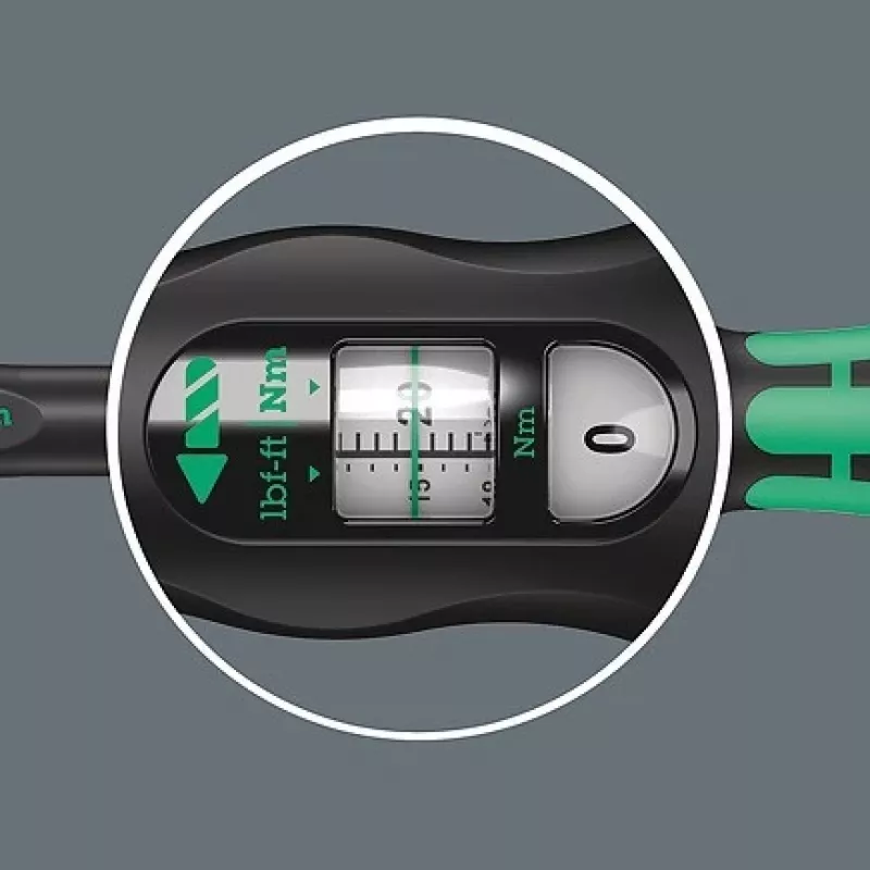 Chave dinamométrica Wera Click-Torque C 3, 1/2 polegadas com catraca reversível, 40 Nm - 200 Nm