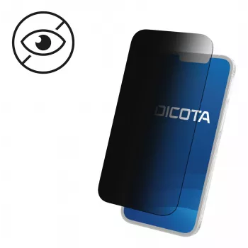 Filtro de privacidade Dicota para telemóvel - 2 vias, autoadesivo
