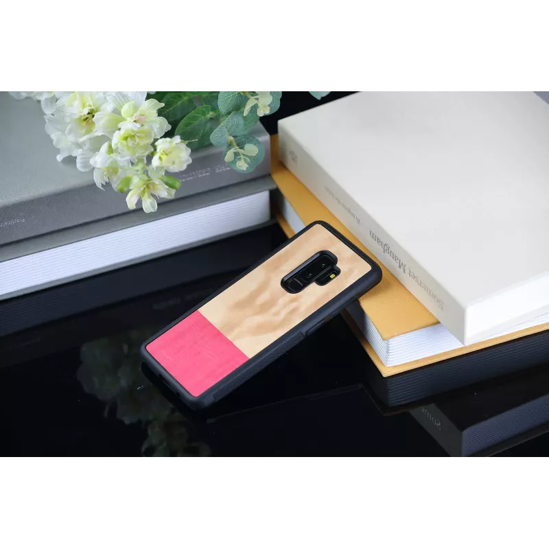 Capa para smartphone man and wood Galaxy S9 Plus miss match preto — capa de proteção para Samsung Galaxy S9+