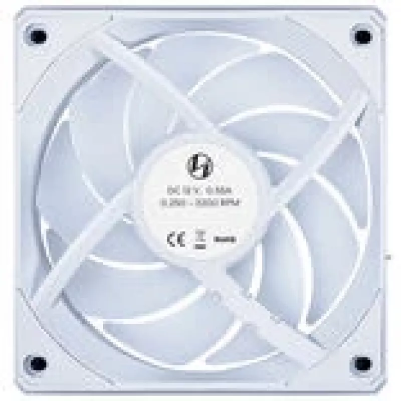 Ventoinha para caixa sem fios Lian Li UNI FAN 12CL1W3W branca — 120mm, compatível com hub PWM, modular