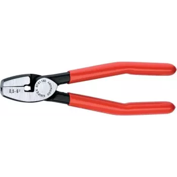 Alicate de terminais Knipex compr.180mm 0,5-6,0 (AWG 20-10) mm revestimento plástico polarizado