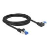 Cabo de rede DeLOCK RJ45 Cat.6A S/FTP 2m preto