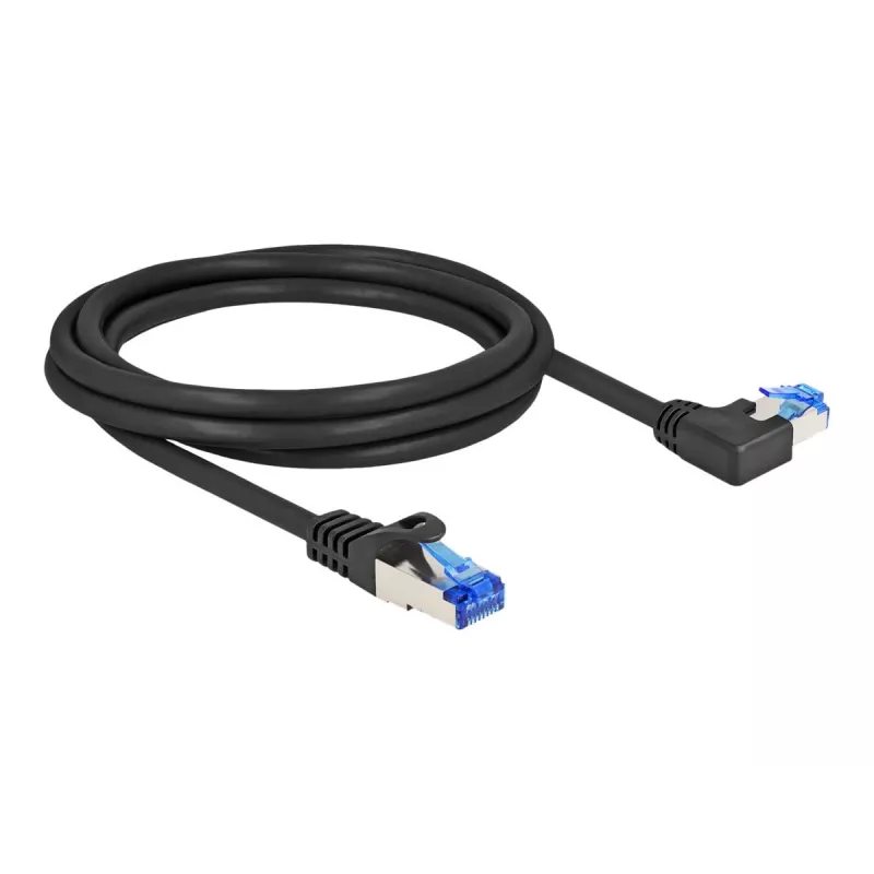 Cabo de rede DeLOCK RJ45 Cat.6A S/FTP 2m preto