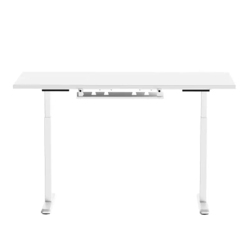 Mesa de altura ajustável Up Up Bjorn branca, tampo L branco