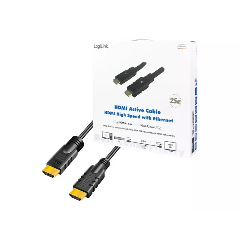 Cabo HDMI LogiLink CHA0025 25 m HDMI Type-A (standard) preto
