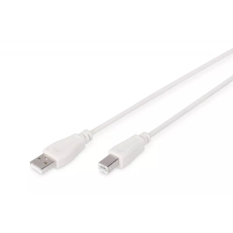 Cabo de ligação USB Assmann. tipo A - B M/M. 1,8 m. Compatível com USB 2.0. UL. be (AK-300102-018-E)