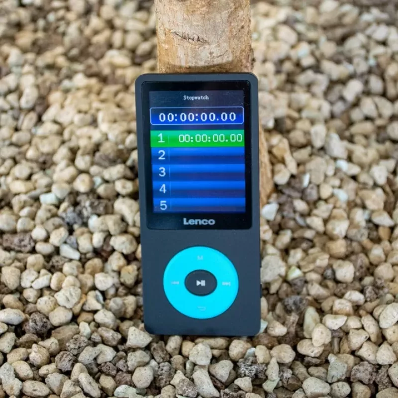 Leitor de MP3 Lenco Xemio-860BU 8 GB Preto Azul LCD 18h de reprodução