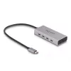 Hub USB DELOCK 10 Gbps Type-C 4 portas PD 85W cabo 30cm