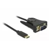 Delock 62964 Adaptador de USB-C para série DB9 RS-232, 1,8 m, preto