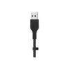 Belkin BOOST CHARGE Flex cabo USB-A para Lightning CAA008BT1MBK, 1 m, preto