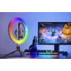 Anel de luz RGB 26 cm com tripé