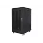 Armário rack autónomo LANBERG FF01-6822-23B 22U, calhas de 19 polegadas, 1159×600×800 mm, IP20, rodas, fechadura com chave, preto