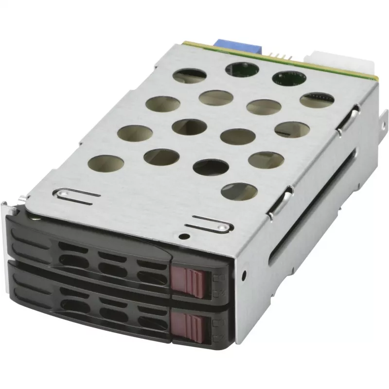 Supermicro MCP-220-82616-0N kit traseiro hot-swap para 2x unidades de 2,5 inch, preto
