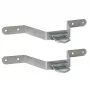 Suporte de montagem em mastro Extralink K150 com abraçadeira em U M8, aço inoxidável, carga máx. 14 kg, pack de 2
