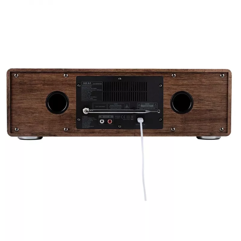 Micro-HiFi AKAI AM-100 RHAPSODY — mini sistema de áudio compacto com amplificador integrado e reprodução de CD/USB