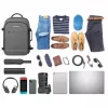 Mochila Manhattan Rome Notebook Travel 43,9 cm (17,3 inch) duas capas 40 L cinzento-claro