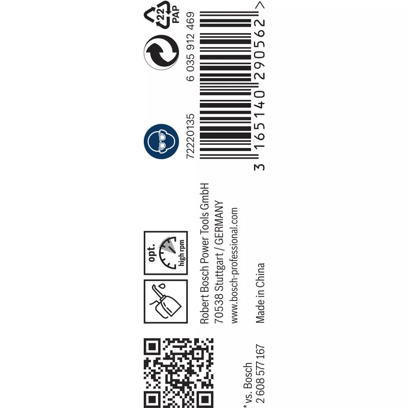 Broca para metal Bosch HSS-G, Ø 3,2 mm, 10 un.