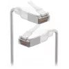 Cabo de rede Ubiquiti UACC-Cable-Patch-EL-C6A-15M-W RJ-45 Cat6a 15m transparente branco