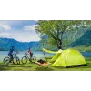 Tenda PROMIS NT80 — tenda de campismo para 3 pessoas com alpendre e rede mosquiteira, área de base 2x2 m