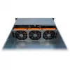 Inter-Tech 3U-30255 Rack preto, aço inoxidável